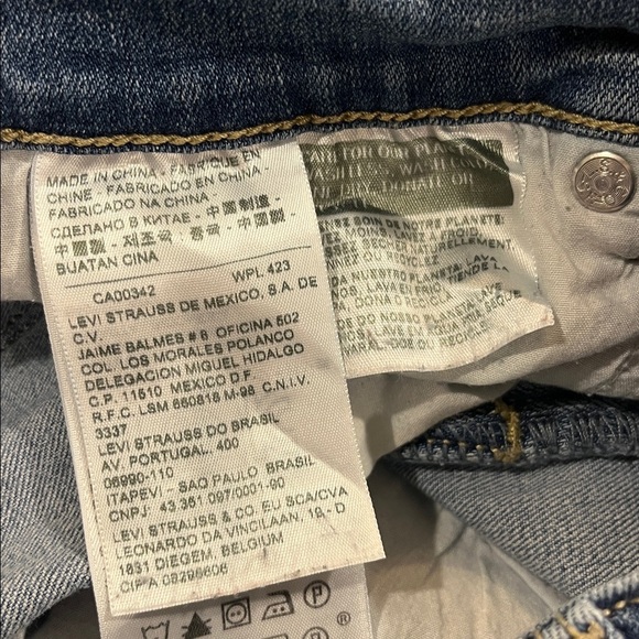 Levi 505 Straight Leg Jeans - Picture 4 of 9